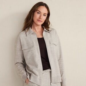 Club Monaco Kids Light Gray Button-Down Shirt